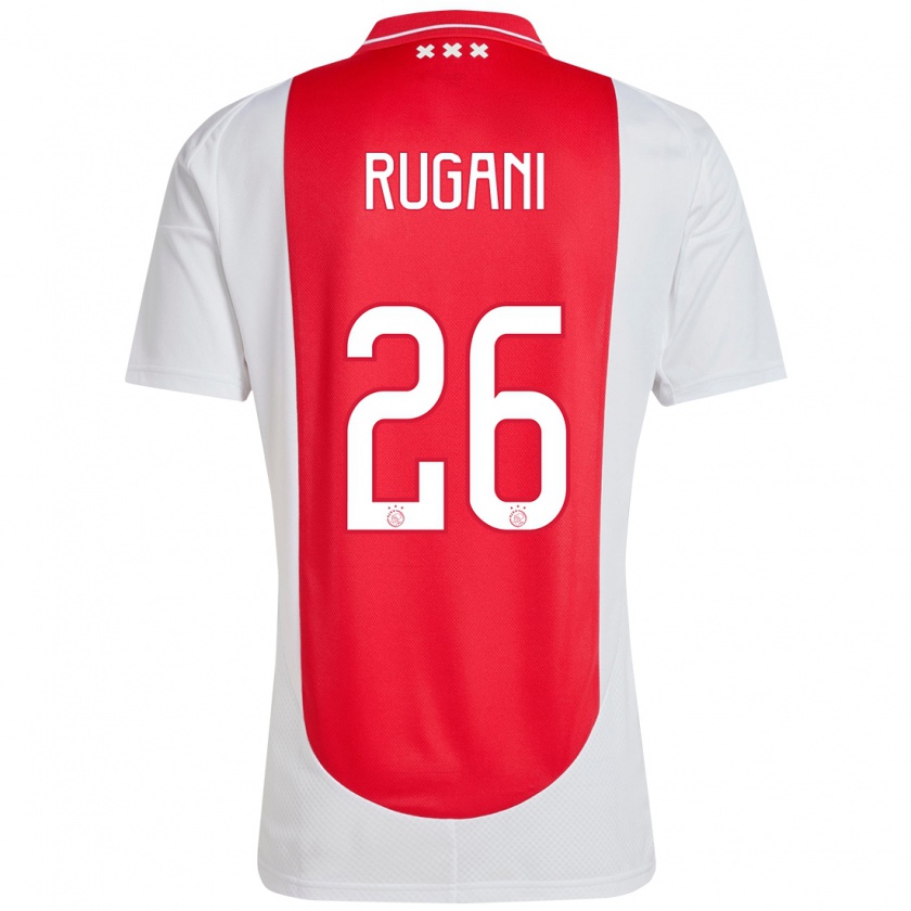 Kandiny Enfant Maillot Daniele Rugani #26 Rouge Blanc Tenues Domicile 2024/25 T-Shirt