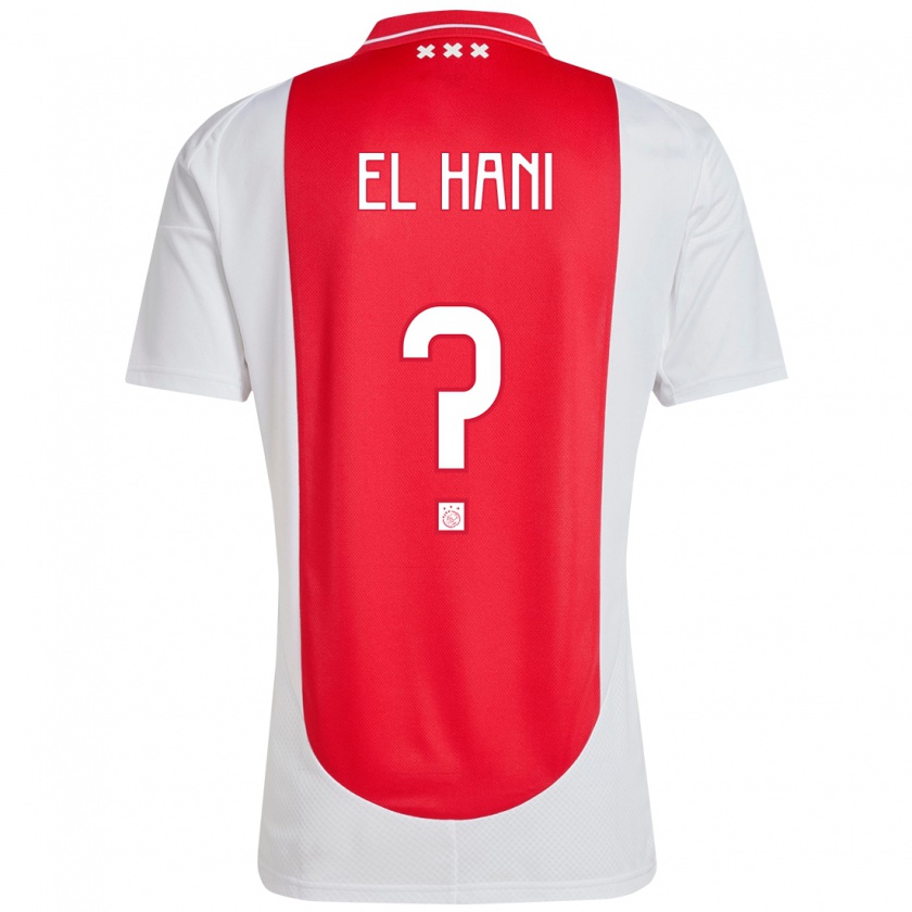 Kandiny Enfant Maillot Aymean El Hani #0 Rouge Blanc Tenues Domicile 2024/25 T-Shirt