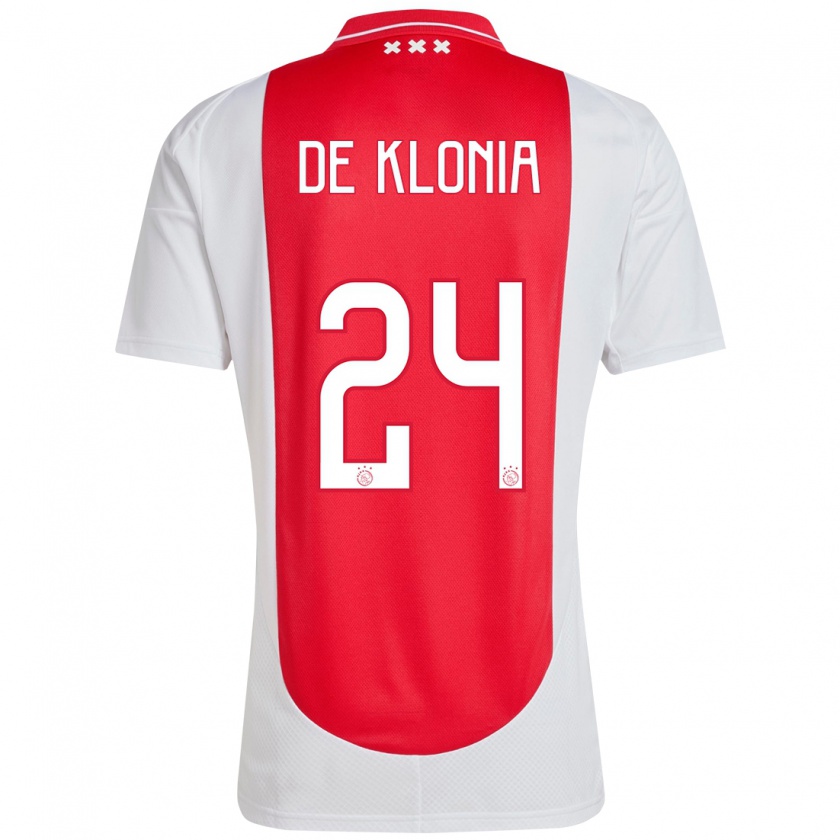 Kandiny Enfant Maillot Daliyah De Klonia #24 Rouge Blanc Tenues Domicile 2024/25 T-Shirt