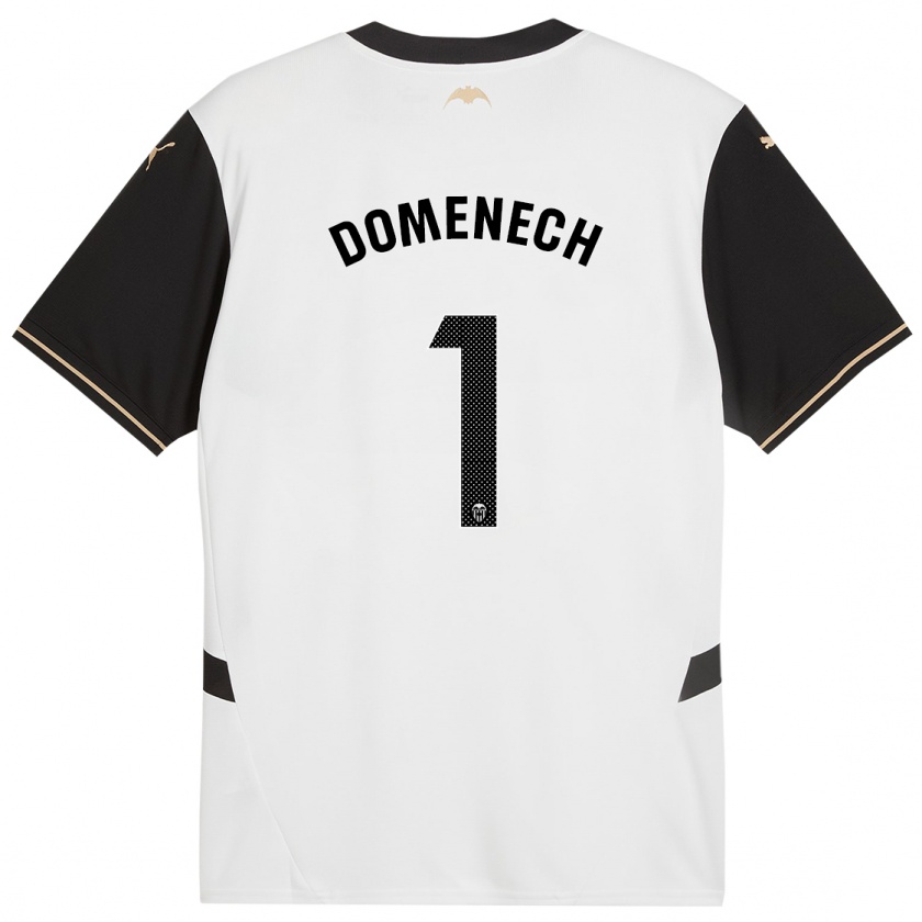 Kandiny Enfant Maillot Jaume Doménech #1 Blanc Noir Tenues Domicile 2024/25 T-Shirt