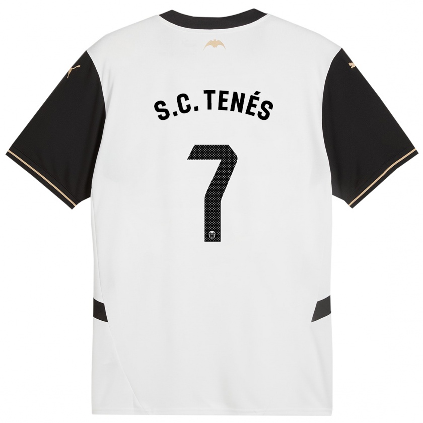 Kandiny Enfant Maillot Sergi Canós #7 Blanc Noir Tenues Domicile 2024/25 T-Shirt