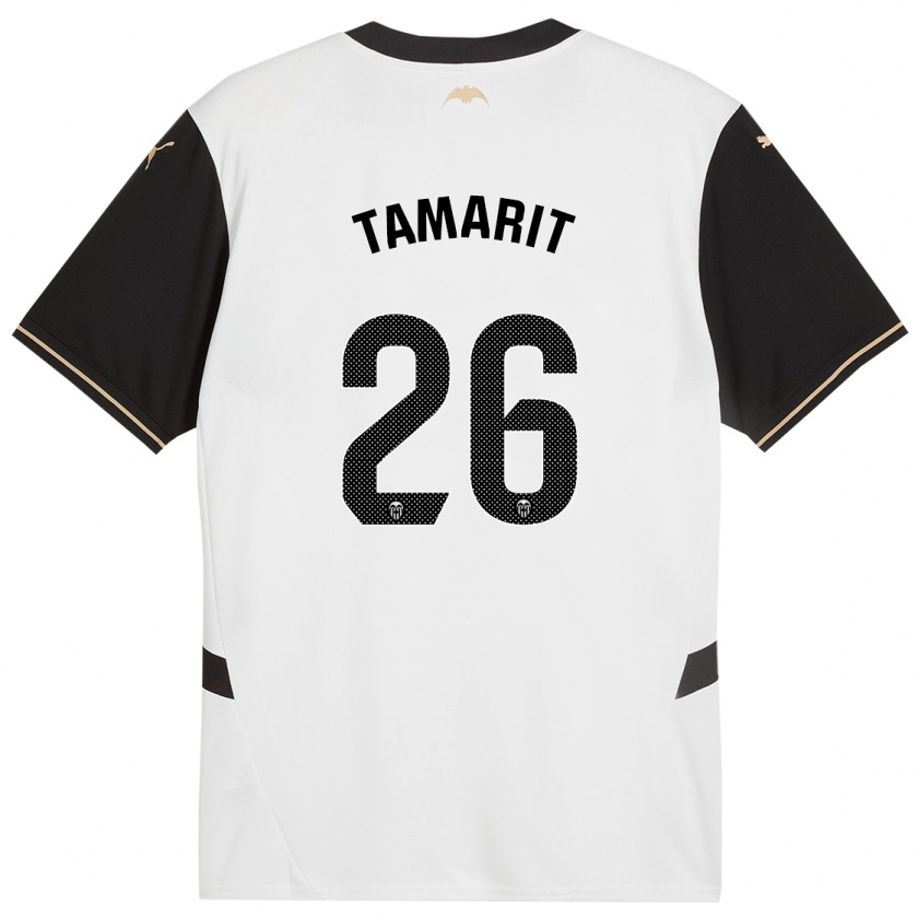 Kandiny Enfant Maillot Sara Tamarit #26 Blanc Noir Tenues Domicile 2024/25 T-Shirt