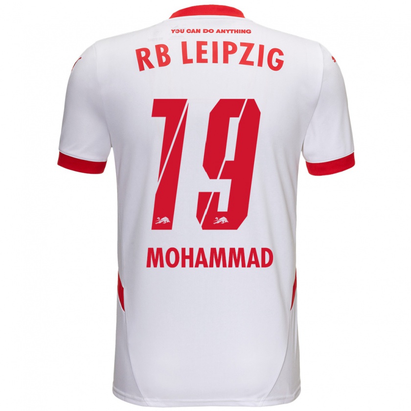 Kandiny Enfant Maillot Sammy Mohammad #19 Blanc Rouge Tenues Domicile 2024/25 T-Shirt