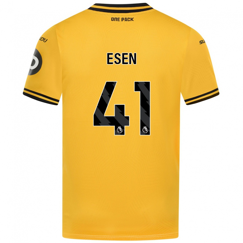 Kandiny Enfant Maillot Josh Esen #41 Jaune Tenues Domicile 2024/25 T-Shirt