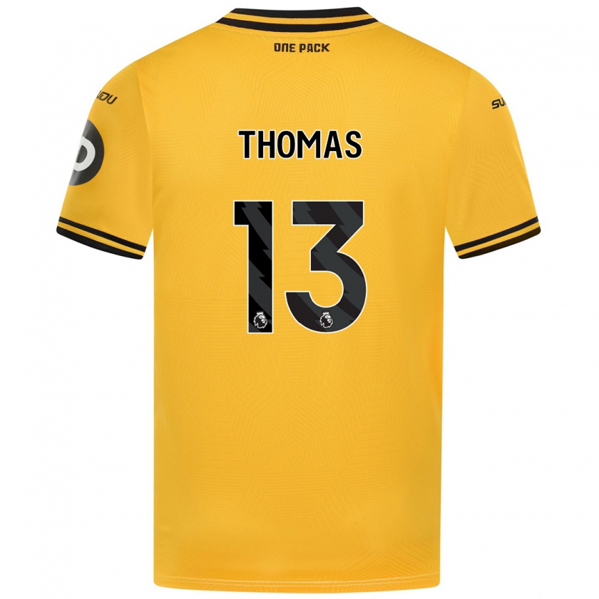 Kandiny Enfant Maillot Bec Thomas #13 Jaune Tenues Domicile 2024/25 T-Shirt