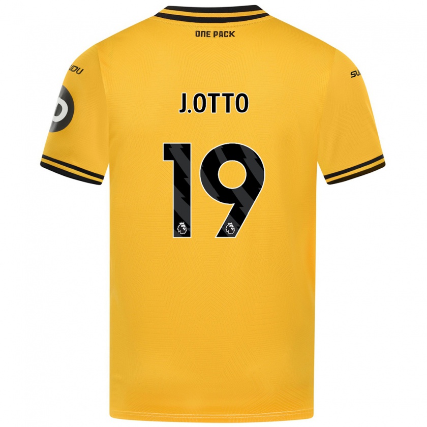 Kandiny Enfant Maillot Jonny Otto #19 Jaune Tenues Domicile 2024/25 T-Shirt