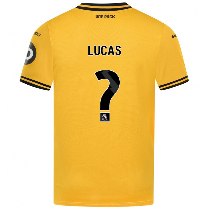 Kandiny Enfant Maillot Lucas Scicluna #0 Jaune Tenues Domicile 2024/25 T-Shirt