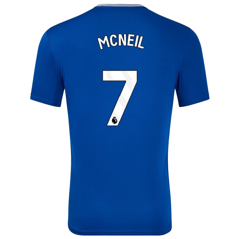 Kandiny Enfant Maillot Dwight Mcneil #7 Bleu Avec Tenues Domicile 2024/25 T-Shirt