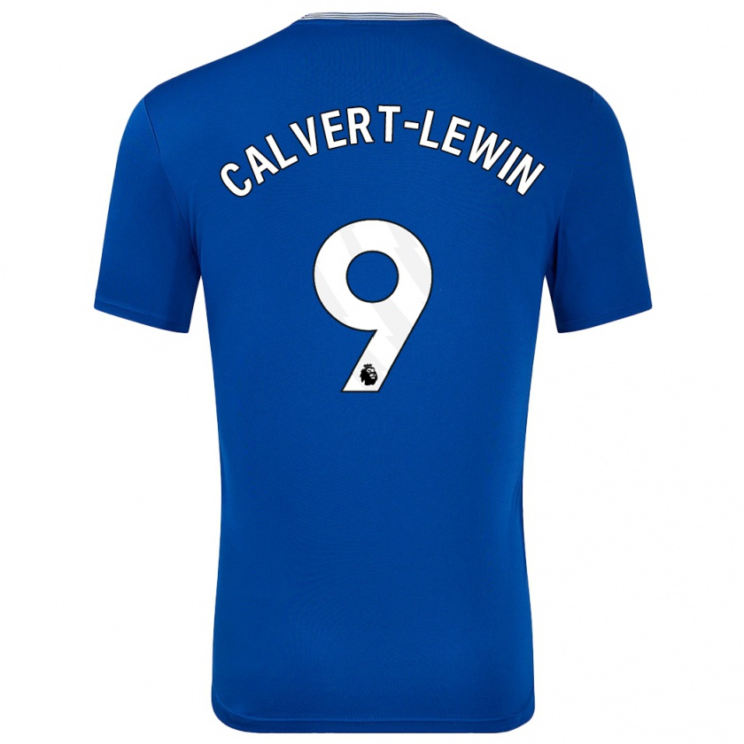 Kandiny Enfant Maillot Dominic Calvert-Lewin #9 Bleu Avec Tenues Domicile 2024/25 T-Shirt