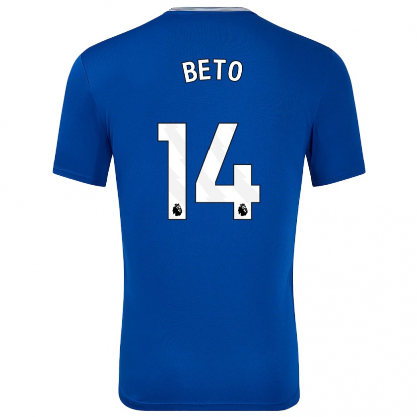 Kandiny Enfant Maillot Beto #14 Bleu Avec Tenues Domicile 2024/25 T-Shirt