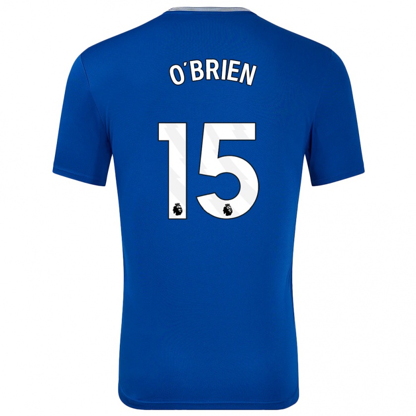 Kandiny Enfant Maillot Jake O'brien #15 Bleu Avec Tenues Domicile 2024/25 T-Shirt