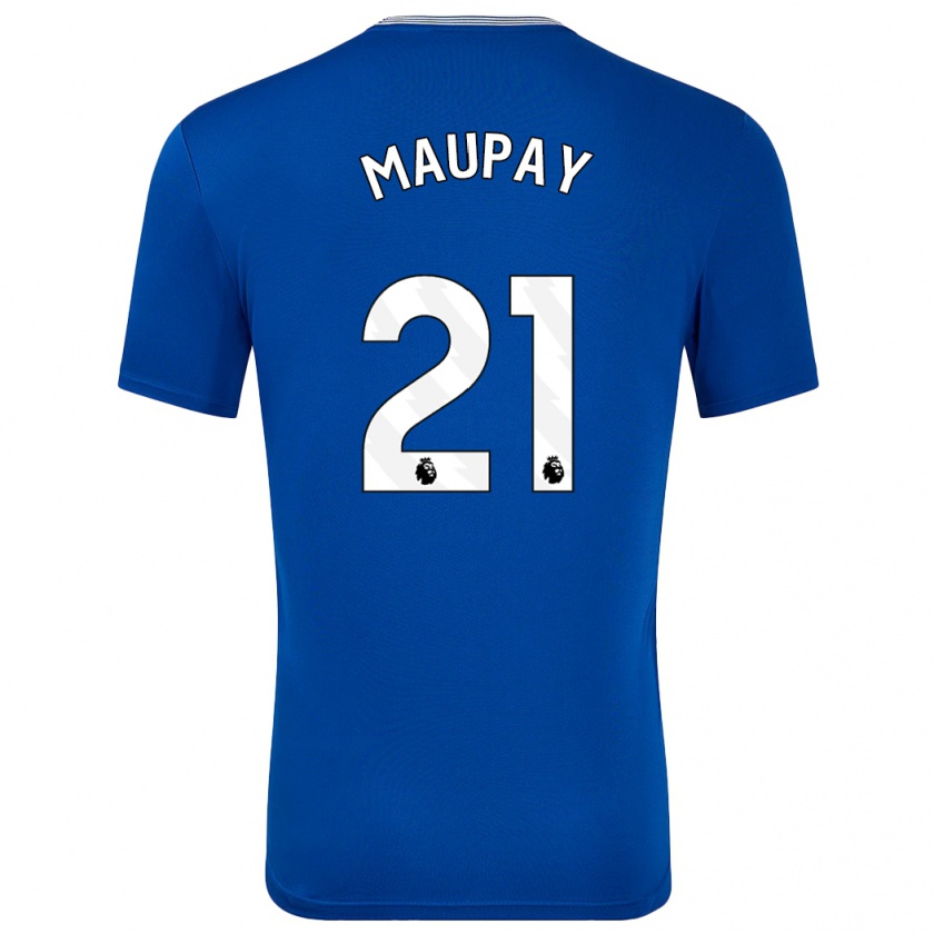 Kandiny Enfant Maillot Neal Maupay #21 Bleu Avec Tenues Domicile 2024/25 T-Shirt