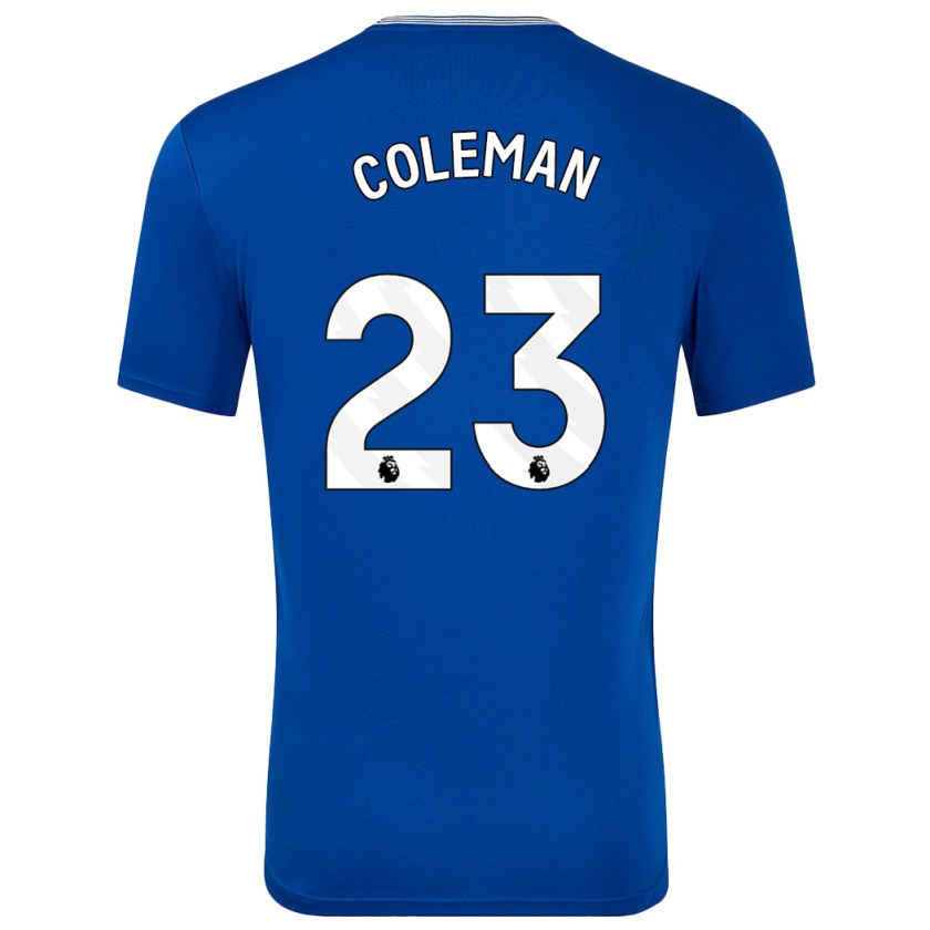 Kandiny Enfant Maillot Séamus Coleman #23 Bleu Avec Tenues Domicile 2024/25 T-Shirt