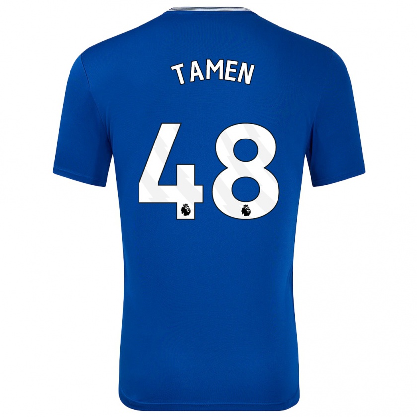 Kandiny Enfant Maillot William Tamen #48 Bleu Avec Tenues Domicile 2024/25 T-Shirt