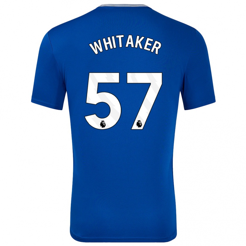 Kandiny Enfant Maillot Charlie Whitaker #57 Bleu Avec Tenues Domicile 2024/25 T-Shirt