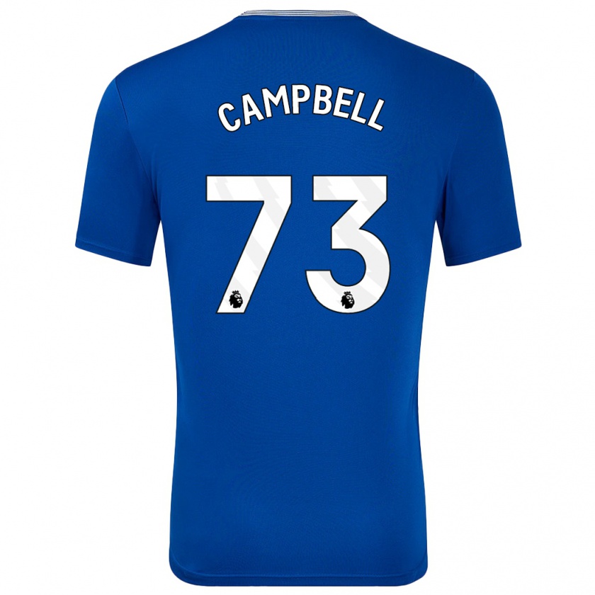 Kandiny Enfant Maillot Elijah Campbell #73 Bleu Avec Tenues Domicile 2024/25 T-Shirt