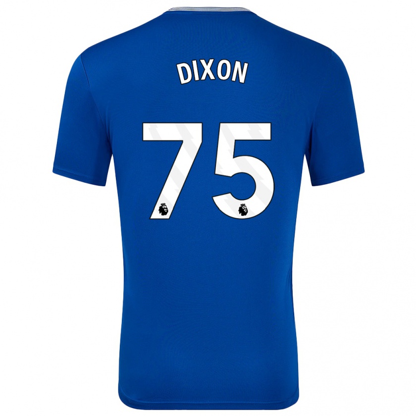 Kandiny Enfant Maillot Roman Dixon #75 Bleu Avec Tenues Domicile 2024/25 T-Shirt