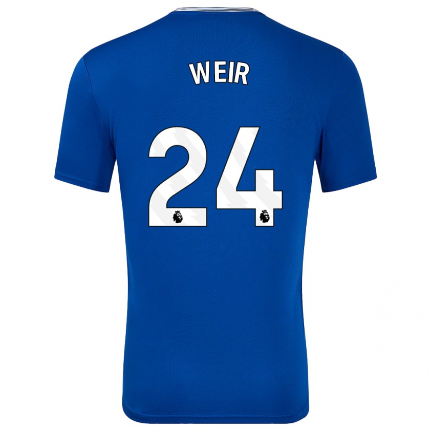 Kandiny Enfant Maillot Kenzie Weir #24 Bleu Avec Tenues Domicile 2024/25 T-Shirt