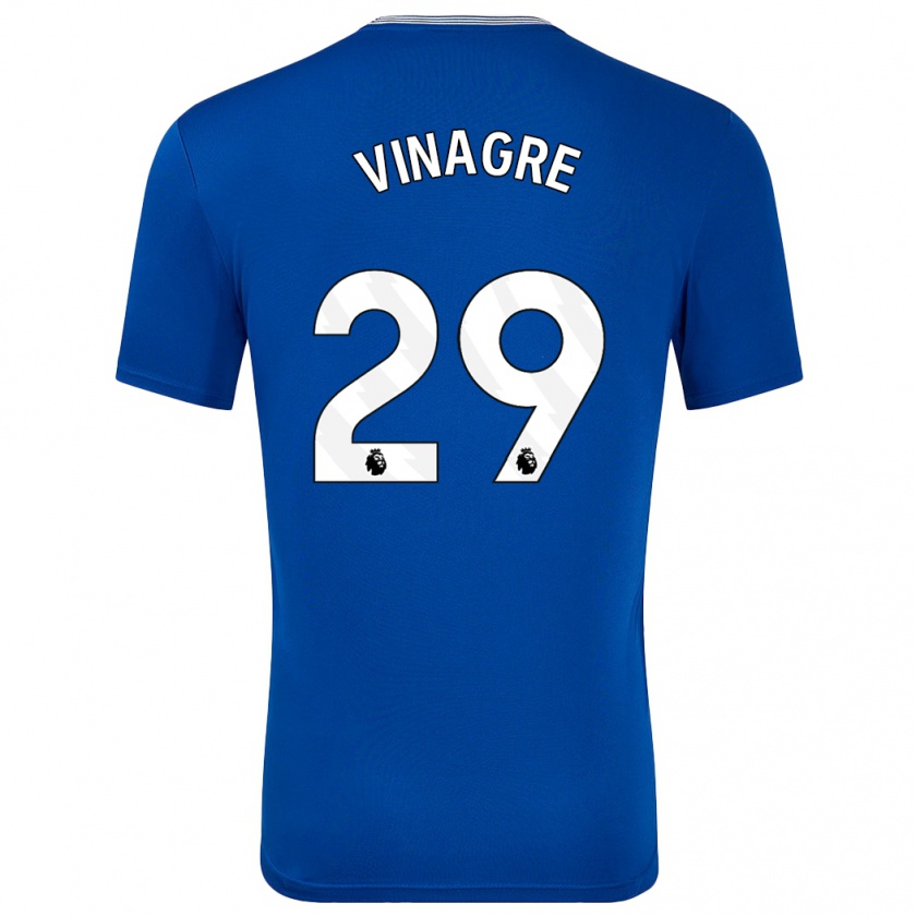 Kandiny Enfant Maillot Ruben Vinagre #29 Bleu Avec Tenues Domicile 2024/25 T-Shirt