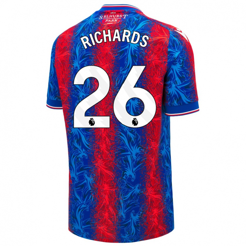 Kandiny Enfant Maillot Chris Richards #26 Rayures Rouges Et Bleues Tenues Domicile 2024/25 T-Shirt