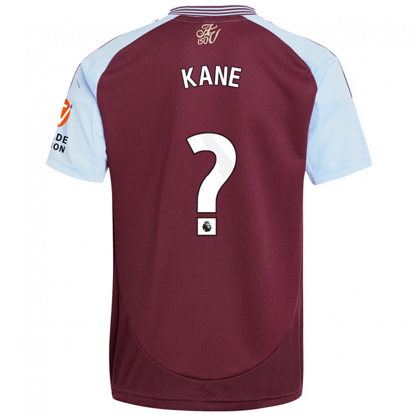 Kandiny Enfant Maillot Kane Taylor #0 Bordeaux Bleu Ciel Tenues Domicile 2024/25 T-Shirt