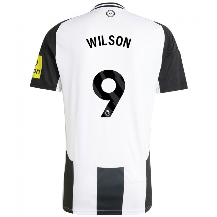 Kandiny Enfant Maillot Callum Wilson #9 Blanc Noir Tenues Domicile 2024/25 T-Shirt