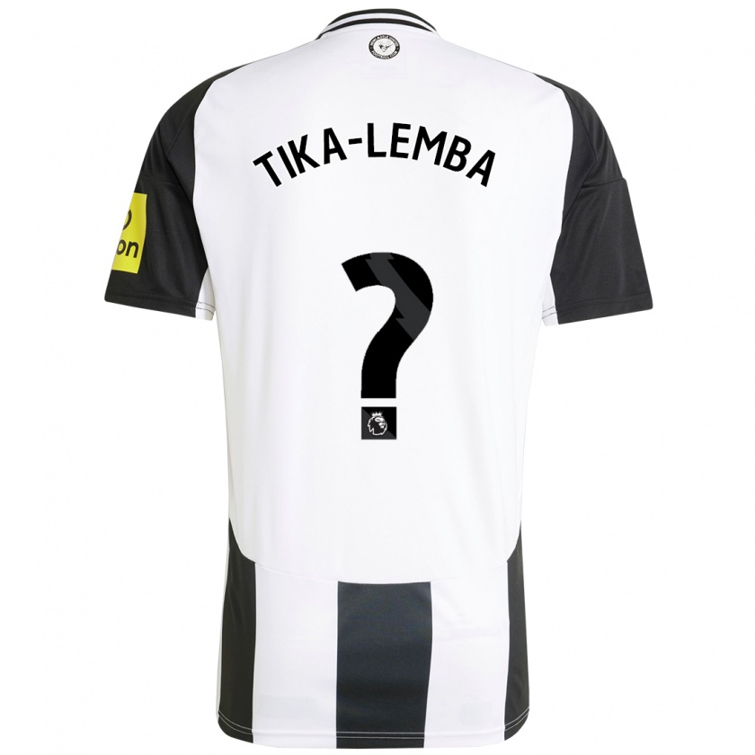 Kandiny Enfant Maillot Ezra Tika-Lemba #0 Blanc Noir Tenues Domicile 2024/25 T-Shirt