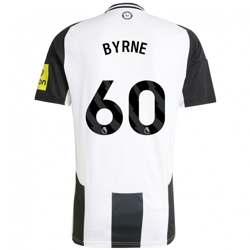 Kandiny Enfant Maillot Reece Byrne #60 Blanc Noir Tenues Domicile 2024/25 T-Shirt