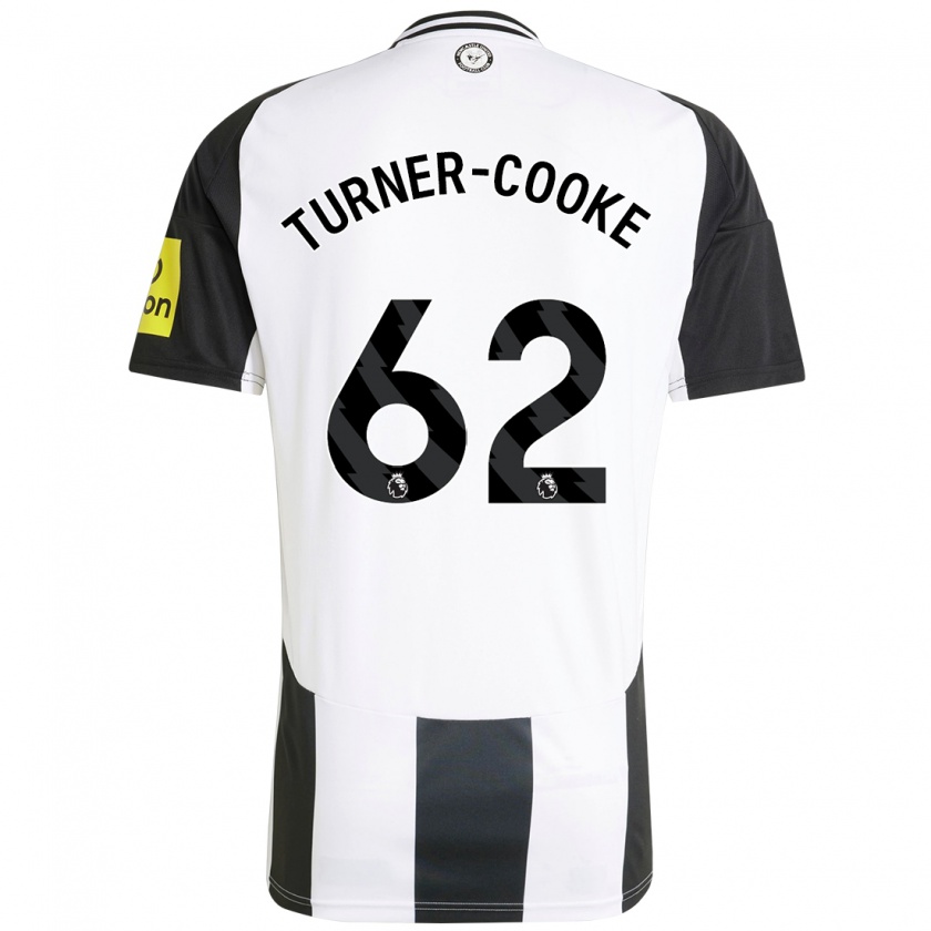 Kandiny Enfant Maillot Jay Turner-Cooke #62 Blanc Noir Tenues Domicile 2024/25 T-Shirt