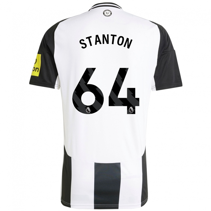 Kandiny Enfant Maillot Ellis Stanton #64 Blanc Noir Tenues Domicile 2024/25 T-Shirt