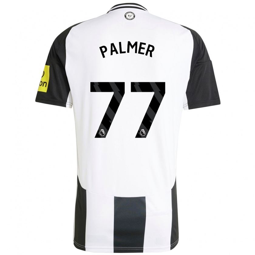 Kandiny Enfant Maillot Darren Palmer #77 Blanc Noir Tenues Domicile 2024/25 T-Shirt