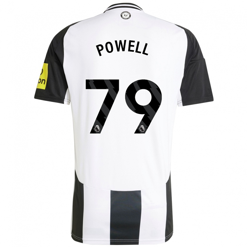 Kandiny Enfant Maillot Rory Powell #79 Blanc Noir Tenues Domicile 2024/25 T-Shirt