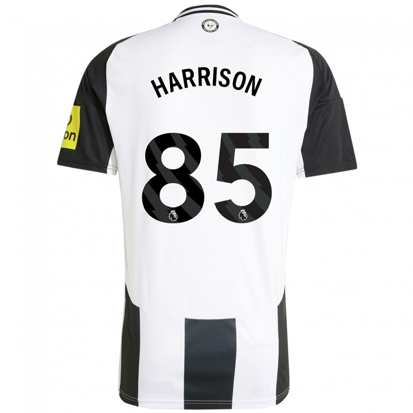 Kandiny Enfant Maillot Adam Harrison #85 Blanc Noir Tenues Domicile 2024/25 T-Shirt