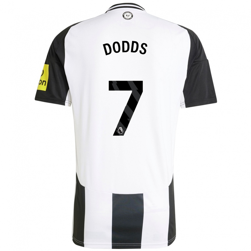 Kandiny Enfant Maillot Tyler Dodds #7 Blanc Noir Tenues Domicile 2024/25 T-Shirt