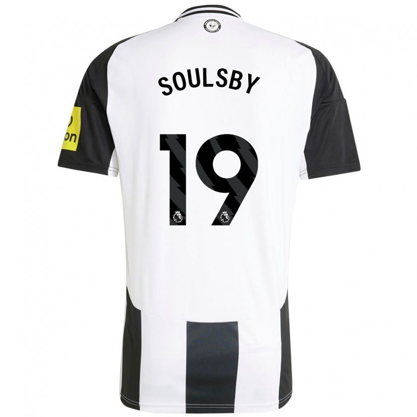 Kandiny Enfant Maillot Anna Soulsby #19 Blanc Noir Tenues Domicile 2024/25 T-Shirt