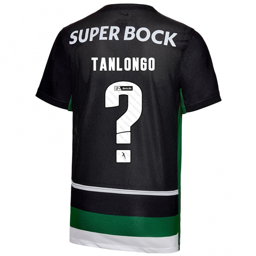 Kandiny Enfant Maillot Mateo Tanlongo #0 Noir Blanc Vert Tenues Domicile 2024/25 T-Shirt