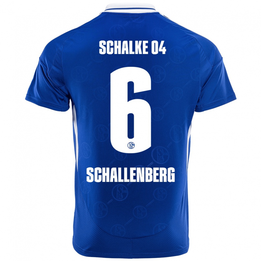 Kandiny Enfant Maillot Ron Schallenberg #6 Bleu Royal Tenues Domicile 2024/25 T-Shirt