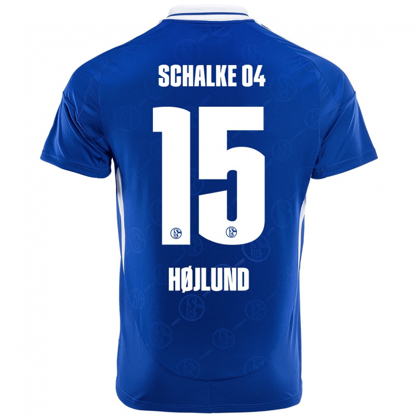 Kandiny Enfant Maillot Emil Højlund #15 Bleu Royal Tenues Domicile 2024/25 T-Shirt