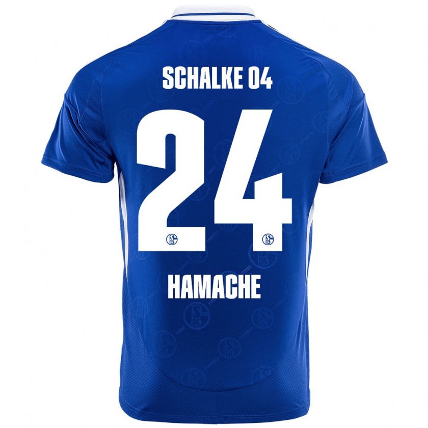 Kandiny Enfant Maillot Ilyes Hamache #24 Bleu Royal Tenues Domicile 2024/25 T-Shirt