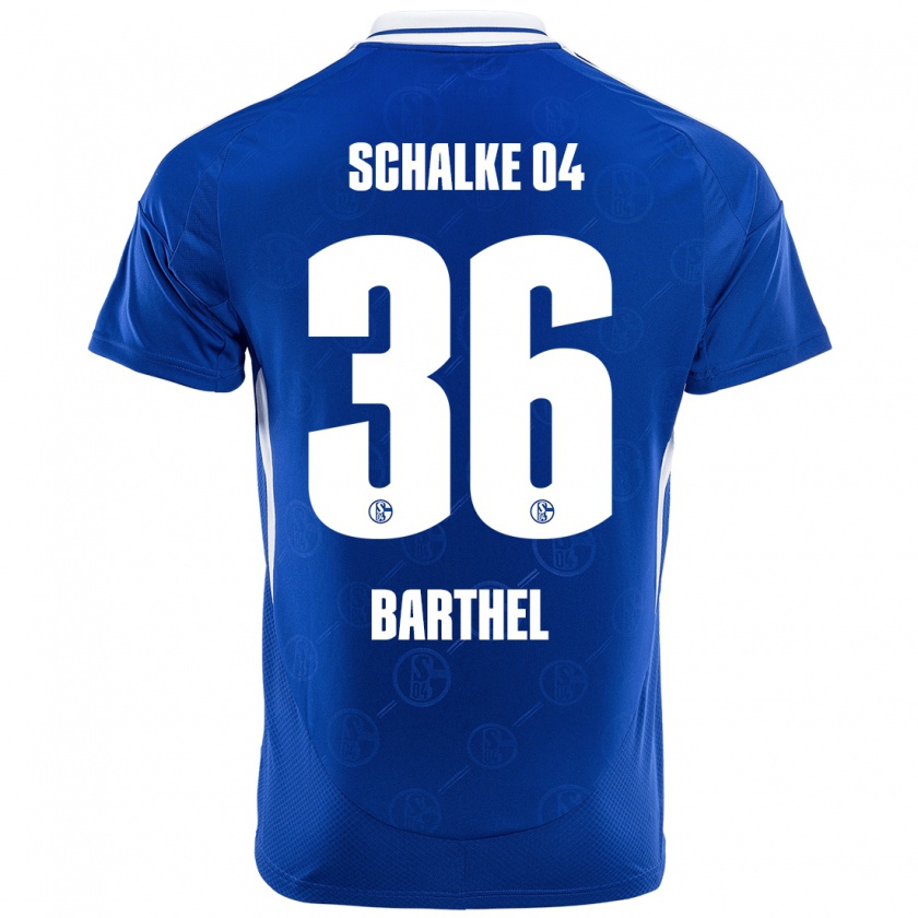 Kandiny Enfant Maillot Niklas Barthel #36 Bleu Royal Tenues Domicile 2024/25 T-Shirt