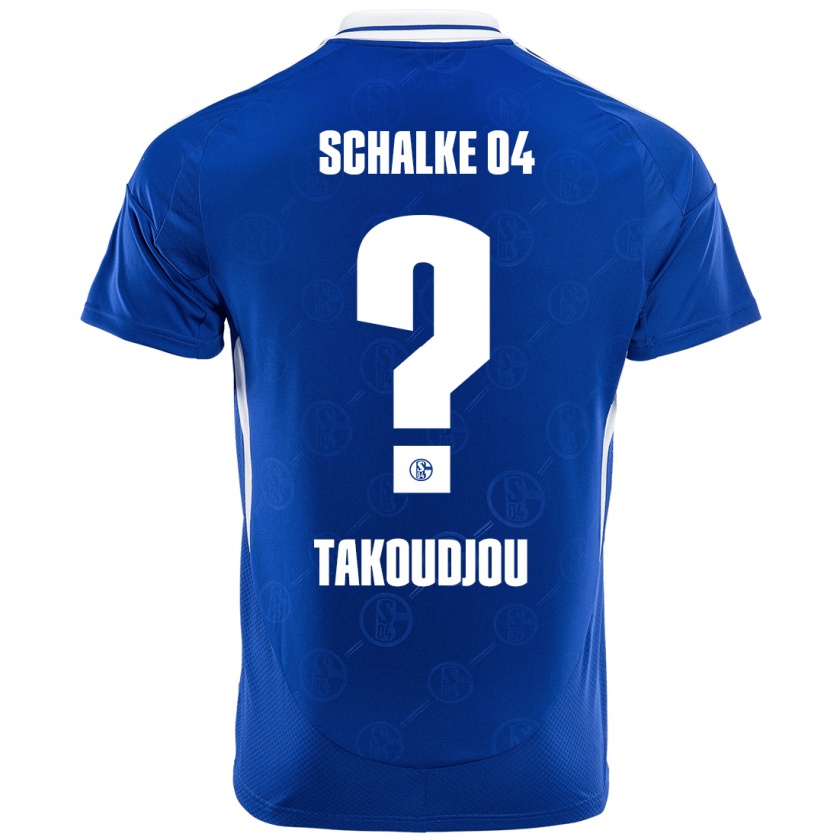 Kandiny Enfant Maillot Alan Takoudjou #0 Bleu Royal Tenues Domicile 2024/25 T-Shirt