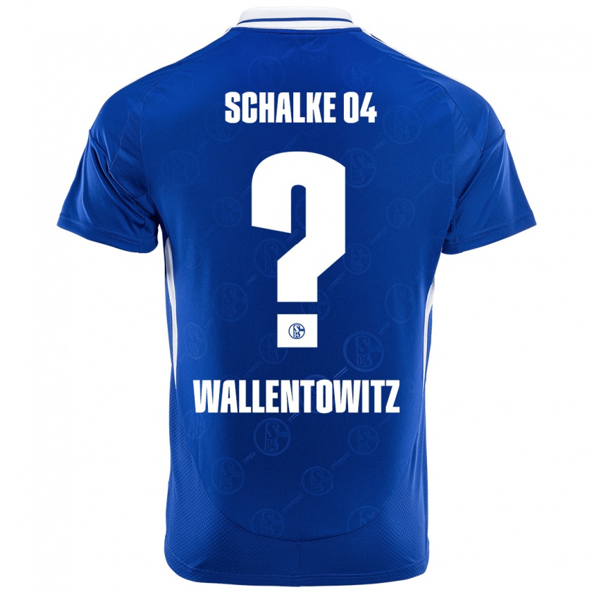 Kandiny Enfant Maillot Mika Wallentowitz #0 Bleu Royal Tenues Domicile 2024/25 T-Shirt