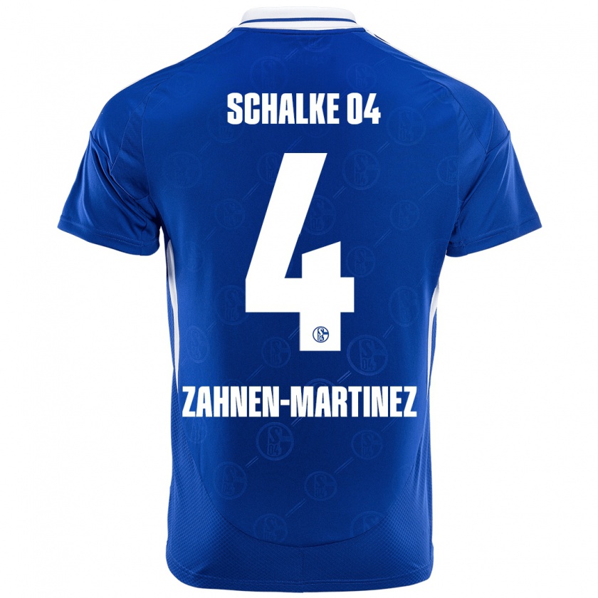 Kandiny Enfant Maillot Pablo Zahnen-Martinez #4 Bleu Royal Tenues Domicile 2024/25 T-Shirt