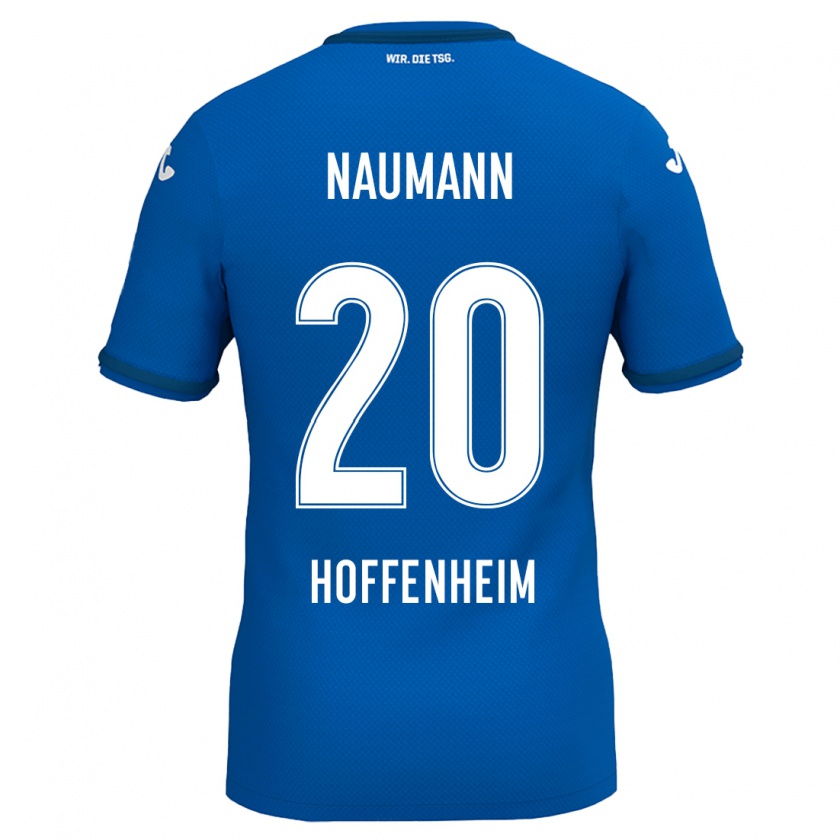 Kandiny Enfant Maillot Maxim Naumann #20 Bleu Royal Tenues Domicile 2024/25 T-Shirt