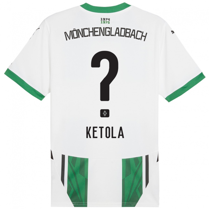 Kandiny Enfant Maillot Sulo Ketola #0 Blanc Vert Tenues Domicile 2024/25 T-Shirt