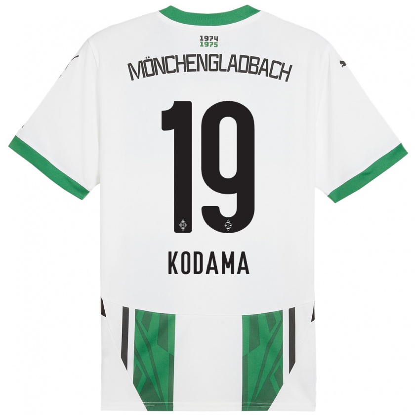 Kandiny Enfant Maillot Keiko Kodama #19 Blanc Vert Tenues Domicile 2024/25 T-Shirt