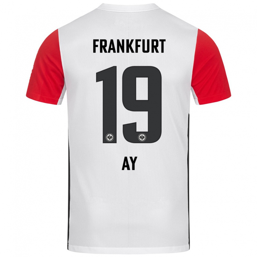 Kandiny Enfant Maillot Ugur Ay #19 Blanc Rouge Tenues Domicile 2024/25 T-Shirt