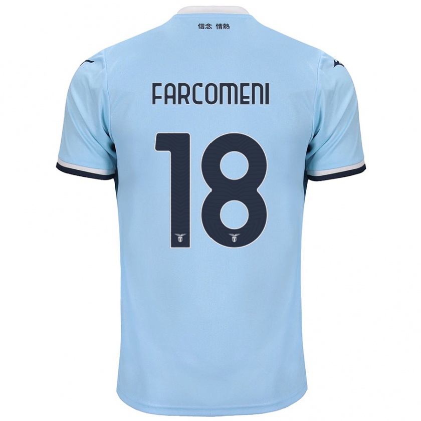 Kandiny Enfant Maillot Valerio Farcomeni #18 Bleu Tenues Domicile 2024/25 T-Shirt