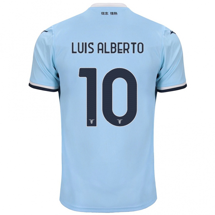 Kandiny Enfant Maillot Luis Alberto #10 Bleu Tenues Domicile 2024/25 T-Shirt