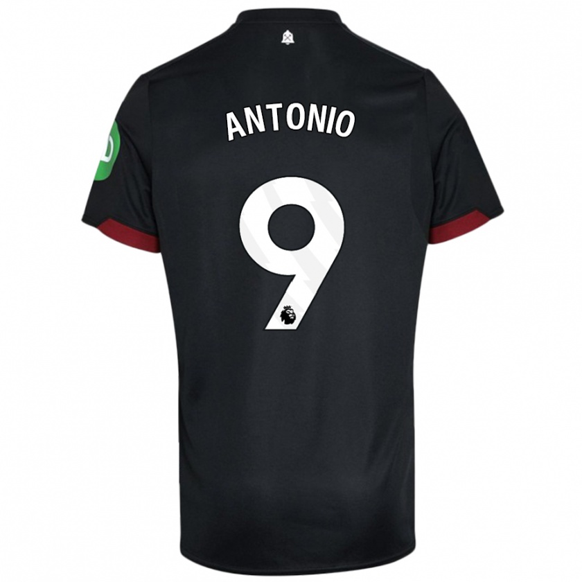 Kandiny Enfant Maillot Michail Antonio #9 Noir Blanc Tenues Extérieur 2024/25 T-Shirt